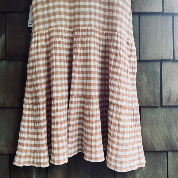 Rip Curl Women's Orange Gingham Mini Dress - Picture 13 of 16